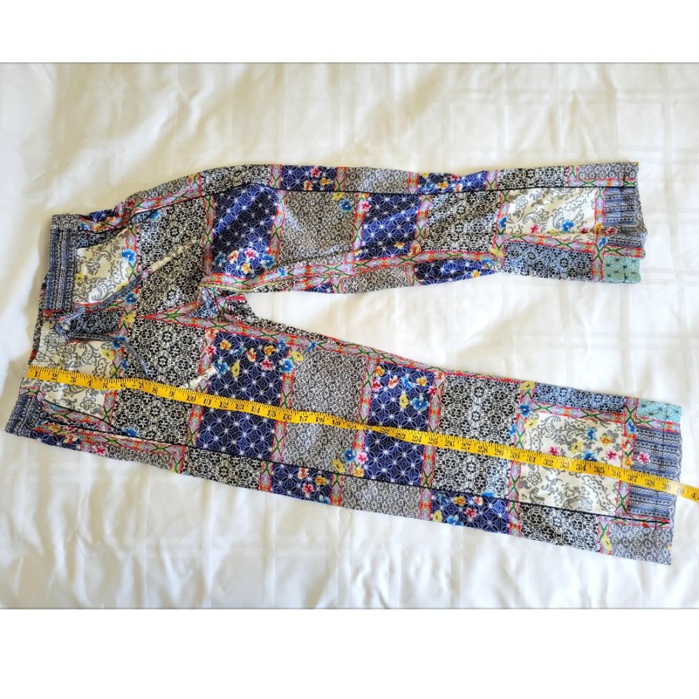 Johnny Was Kichica Divine Resort Pants Silk Beach Floral Paisley Blocked XS - Picture 9 of 14